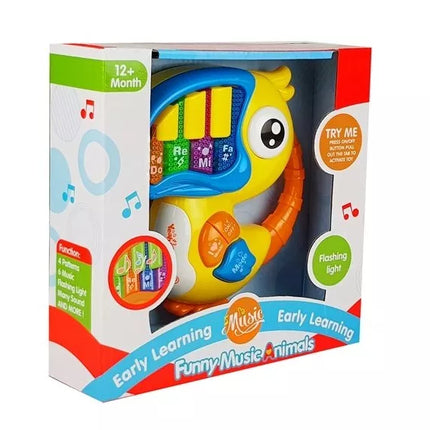 Papūga Pianinas Mokomasis Ankstyvasis Ugdymas Geltonas