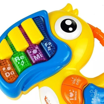 Papūga Pianinas Mokomasis Ankstyvasis Ugdymas Geltonas