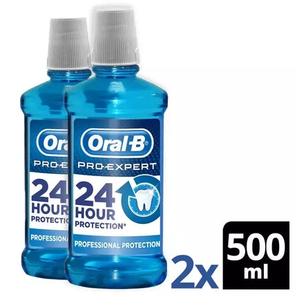 Oral-B Pro-Expert Burno skalavimo skystis Profesionali apsauga 500ml Rinkinys 2 vnt.