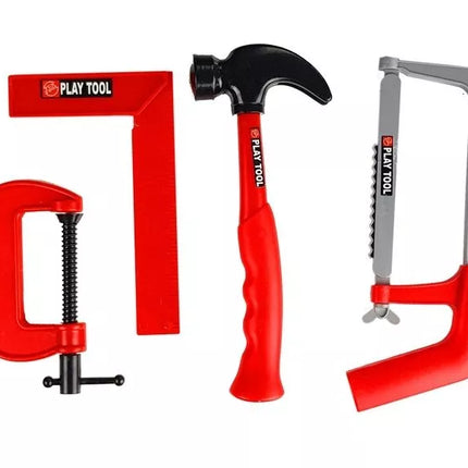 Didelis lentpjūvės įrankių rinkinys mažam meistrui, 23 vnt.