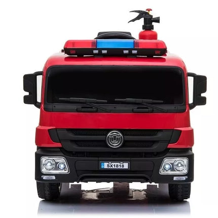 Gaisrinės mašinos elektromobilis vaikams - raudonas
