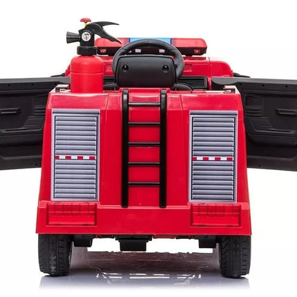Gaisrinės mašinos elektromobilis vaikams - raudonas