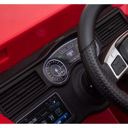 Gaisrinės mašinos elektromobilis vaikams - raudonas