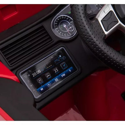 Gaisrinės mašinos elektromobilis vaikams - raudonas