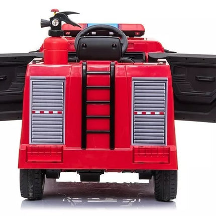 Gaisrinės mašinos elektromobilis vaikams - raudonas