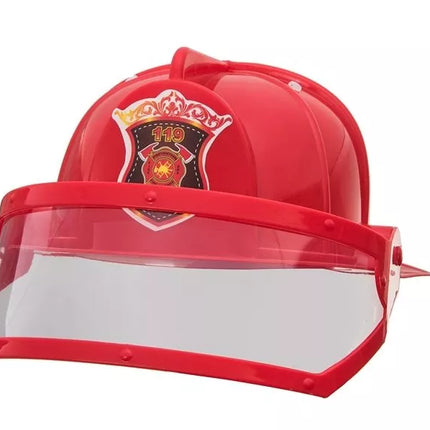 Gaisrinės mašinos elektromobilis vaikams - raudonas