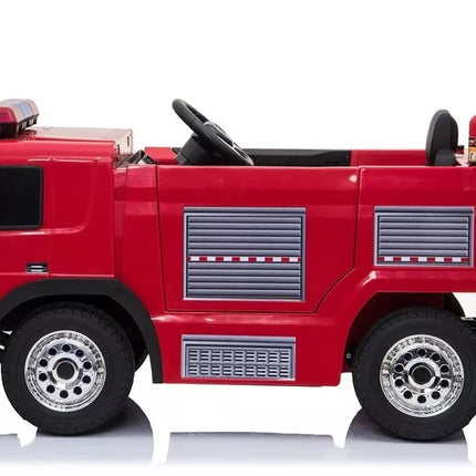 Gaisrinės mašinos elektromobilis vaikams - raudonas