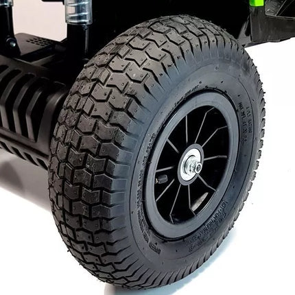 Keturratis BDM0906 elektrinis važiavimo žaislas su pripučiamais ratais – juodas