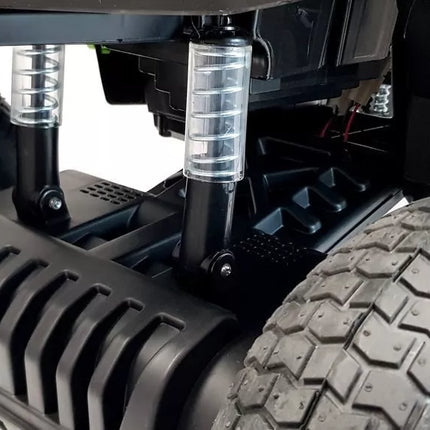 Keturratis BDM0906 elektrinis važiavimo žaislas su pripučiamais ratais – juodas