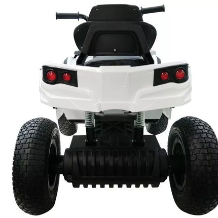 Vaikiška elektromobilių triratė transporto priemonė Quad BDM0906 su pripučiamais ratais - Balta