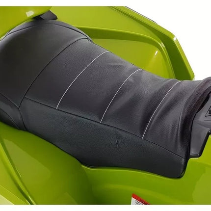 Keturratis BDM0906 elektrinis vaikiškas automobilis su pripučiamais ratais - žalias