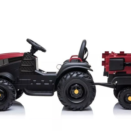 Elektrinis traktorius su priekaba BDM0925, raudonas