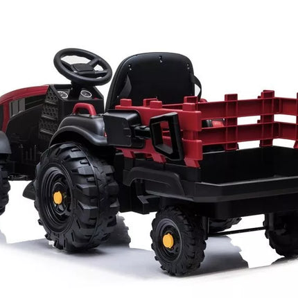 Elektrinis traktorius su priekaba BDM0925, raudonas