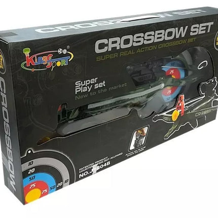 Arbaletas su strėlėmis su siurbtukais