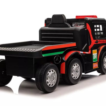 Vaikiškas elektromobilis Mercedes XMX622B, raudonas, LCD ekranas