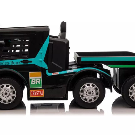 Vaikiškas elektromobilis Mercedes XMX622B, mėlynas, LCD ekranas