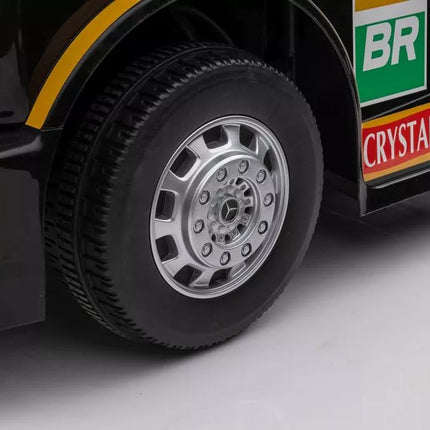 Vaikiškas elektromobilis Mercedes XMX622B puspriekabė Geltonas LCD