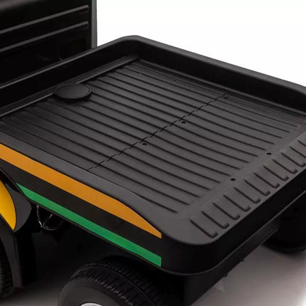 Vaikiškas elektromobilis Mercedes XMX622B puspriekabė Geltonas LCD