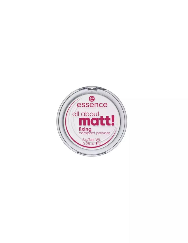 Essence Cosmetics All About Matt! Fiksuojamieji kompaktiniai skaistalai 8g