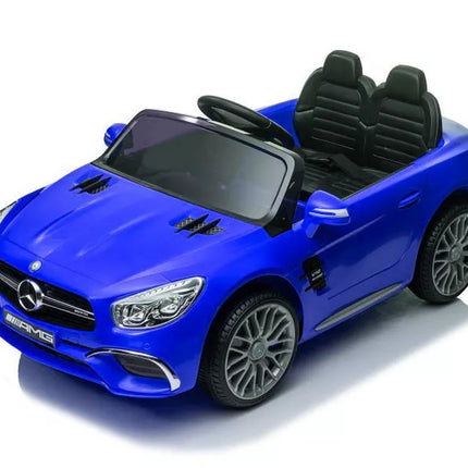 Vaikiškas elektromobilis Mercedes SL65 S mėlynas lakuotas LCD