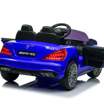 Vaikiškas elektromobilis Mercedes SL65 S mėlynas lakuotas LCD