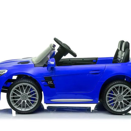 Vaikiškas elektromobilis Mercedes SL65 S mėlynas lakuotas LCD