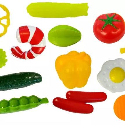 Vaikiškos virtuvėlės rinkinys "Pair Lights" su garsais, rožinėmis lėkštutėmis ir aksesuarais, 65 vnt.