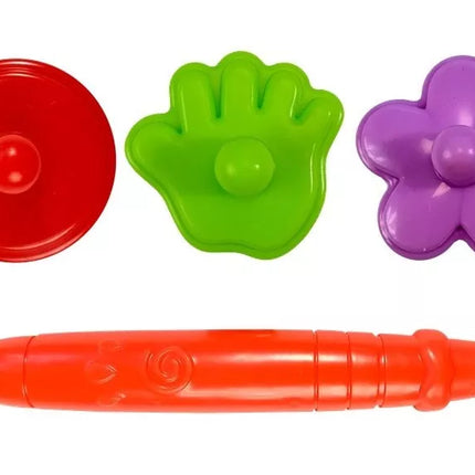 Magnetinė piešimo lenta su 3 antspaudais ir rašikliu