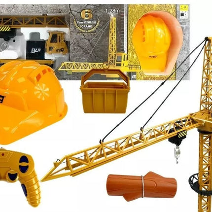 Statybinis Kranas Nuotolinio Valdymo R/C Kranas 680° Sukimas 128cm