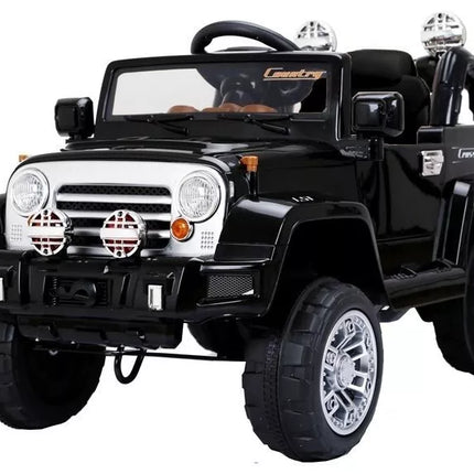 Elektromobilis visureigis - Jeep JJ245 juodas