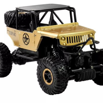 R/C Monster automobilis Jeep 1:18 Gold