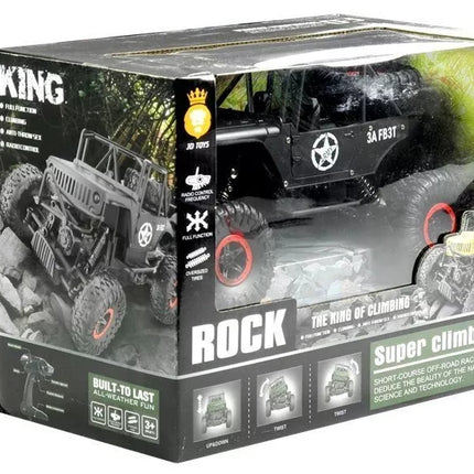 R/C Monstras Jeep automobilis 1:18 juodas
