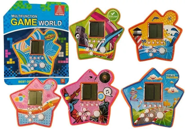 Elektroninis „Tetris“ plytų žaidimas, nešiojamas žvaigždė