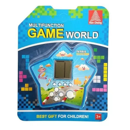 Plytų žaidimas elektroninis Tetris nešiojamas žvaigždė mėlynas