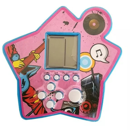 Plytų žaidimas elektroninis Tetris nešiojamas žvaigždė mėlynas