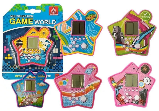 Elektroninis „Tetris“ plytų žaidimas, nešiojamas žvaigždė