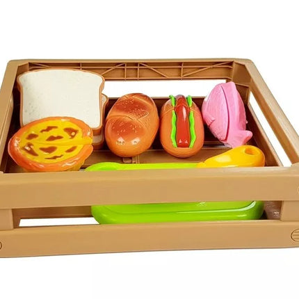 Dešrainių rinkinys ingredientams pjaustyti krepšelyje