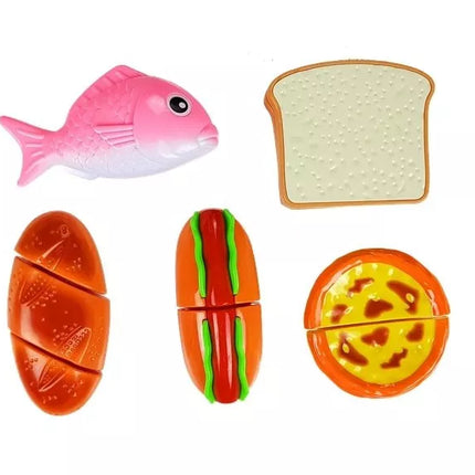 Dešrainių rinkinys ingredientams pjaustyti krepšelyje