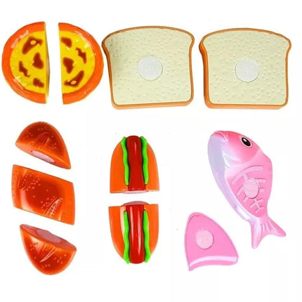 Dešrainių rinkinys ingredientams pjaustyti krepšelyje