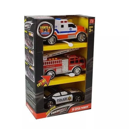 Automobilių rinkinys Specialiosios pajėgos Policija Greitoji pagalba Ugniagesiai