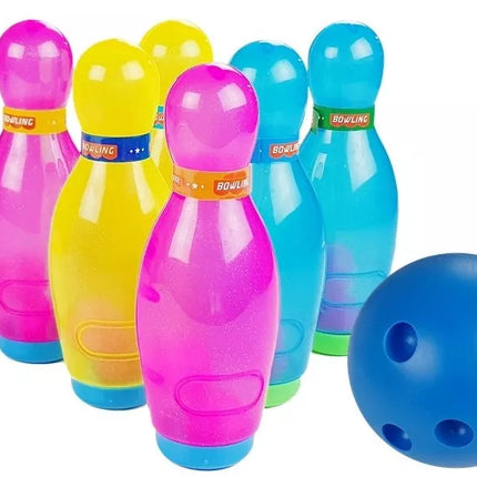Blizgus boulingo žaidimas vaikams, 6 kamuoliai