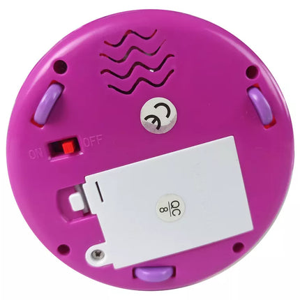 Spalvingas būgnas su karusele, gyvūnų garsai, rožinis