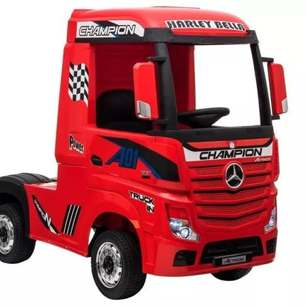 Elektromobilis Mercedes Actros, raudonas