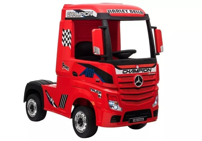Elektromobilis Mercedes Actros, raudonas