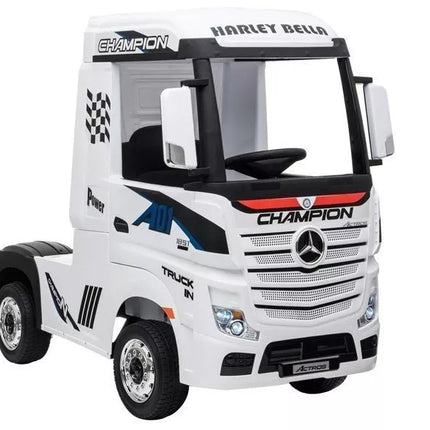 Mercedes Actros Electric Ride On Car White