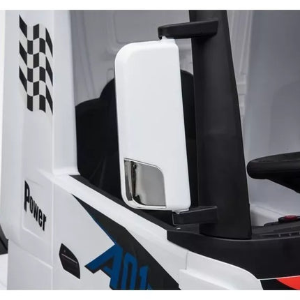 Mercedes Actros Electric Ride On Car White