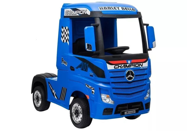 Elektromobilis Mercedes Actros, mėlynas