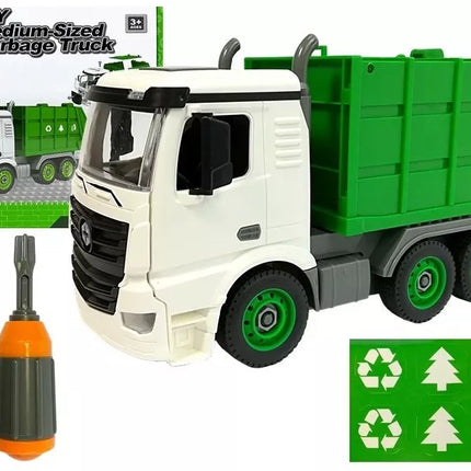 „Pasidaryk pats“ 1:14 šiukšliavežio automobilis su atsuktuvovu
