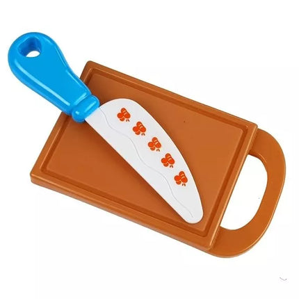 Rožinis vežimėlis su kasos aparato aksesuarais