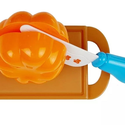 Rožinis vežimėlis su kasos aparato aksesuarais